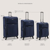 U.S. Traveler Anzio Softside Expandable Spinner Luggage, Navy, Carry-on 22-Inch New U.S. Traveler Anzio Softside Expandable Spinner Luggage, Navy, Carry-on 22-Inch New