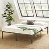 BEST PRICE MATTRESS 14 INCH METAL PLATFORM FOUNDATION BLACK QUEEN - MATTRESS