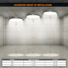 LED High Bay Light 150W 4 Pack, 5000K Daylight, 22500LM, UFO художник LED High Bay Light 150W 4 Pack, 5000K Daylight, 22500LM, UFO художник