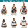 Contours Baby Carrier Newborn to Toddler Journey 5 Position - Carbon Gray