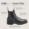Blundstone 1448 High Top Chelsea Boots Women Voltan Black Size 6.5 Blundstone 1448 High Top Chelsea Boots Women Voltan Black Size 6.5