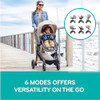 EVENFLO PIVOT MODULAR TRAVEL SYSTEM WITH LITEMAX INFANT CAR SEAT (Casual Gray)