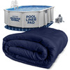 SHOP SQUARE 15-FOOT-BY-25-FOOT OVAL POOL LINER PAD - DARK BLUE OVAL SHOP SQUARE 15-FOOT-BY-25-FOOT OVAL POOL LINER PAD - DARK BLUE OVAL