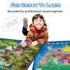 Bilingual Interactive for Kids Talking USA Map Dinosaur Poster for Kids Learning Bilingual Interactive for Kids Talking USA Map Dinosaur Poster for Kids Learning