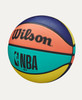 WILSON NBA DRV ALTERNATING OUTDOOR BASKETBALL SIZE 5 - GREEN/ORANGE/TEAL/PINK New
