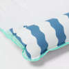 SUN SQUAD WATER HAMMOCK POOL LOUNGER - TEAL/BLUE/WHITE (BLUE STRIPES)