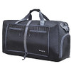 Woogwin Travel Duffel Bag Large Foldable Waterproof Overnight Bag 150L - BLACK