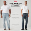 LEVIS LEVI'S MEN'S 559 RELAXED STRAIGHT JEANS 38WX30L - TIMBERWOLF TWILL New