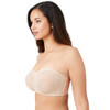 WACOAL WOMEN HALO LACE STRAPLESS CONVERTIBLE BRA WOMEN 38C SAND 854205 New