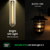 HOME ZONE SECURITY 2-PACK SOLAR WALL HANGING LIGHTS LIFEPO4 BATTERY - BLACK HOME ZONE SECURITY 2-PACK SOLAR WALL HANGING LIGHTS LIFEPO4 BATTERY - BLACK