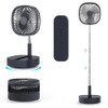 MAGESH PORTABLE OSCILLATING PEDESTAL FAN＆REMOTE 3-IN-1 STANDING FAN - DARK BLUE
