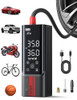 LAMICALL PORTABLE CAR TIRE INFLATOR 4X FASTER CORDLESS AIR COMPRESSOR - BLACK