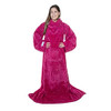 Snuggie Sherpa Original As Seen on TV Wearable Blanket Sleeves - Quilted Magenta