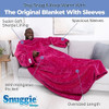 Snuggie Sherpa Original As Seen on TV Wearable Blanket Sleeves - Quilted Magenta