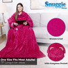 Snuggie Sherpa Original As Seen on TV Wearable Blanket Sleeves - Quilted Magenta