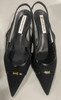 VICTORIA BECKHAM,LEATHER-TRIMMED MESH SLINGBACK PUMPS SIZE: WOMEN 9 - BLACK VICTORIA BECKHAM,LEATHER-TRIMMED MESH SLINGBACK PUMPS SIZE: WOMEN 9 - BLACK