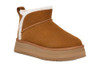 KOOLABURRA BY UGG WOMEN KOOLA ULTRA MINI PLATFORM BOOT - SIZE 6 - CHESTNUT