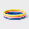 SUN SQUAD 10.63''X4.13''X 15' 3 RING 105GAL ROUND KIDDIE POOL - YELLOW/PINK/NAVY