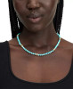 KATE SPADE GOLD-TONE CRYSTAL & BEAD COLLAR NECKLACE - TURQUOISE New