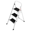 HAILO K20 3-STEP FOLDING LADDER WITH STURDY STEEL FRAME - SILVER New HAILO K20 3-STEP FOLDING LADDER WITH STURDY STEEL FRAME - SILVER New