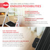 HAILO K20 3-STEP FOLDING LADDER WITH STURDY STEEL FRAME - SILVER New HAILO K20 3-STEP FOLDING LADDER WITH STURDY STEEL FRAME - SILVER New