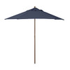 SHADE BASICS 11-FOOT ROUND EVERGREEN SERIES FAUX-WOOD PATIO UMBRELLA - NAVY