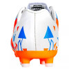 FRANKLIN SPORTS SOCCER CLEAT DESIGN HARD OUTSOLE SIZE: Y-11 - WHITE/ORANGE/BLUE
