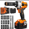 BOEN CORDLESS IMPACT WRENCH 1/2 INCH BRUSHLESS ELECTRIC V20 PRO - ORANGE/BLACK