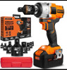 BOEN CORDLESS IMPACT WRENCH 1/2 INCH BRUSHLESS ELECTRIC V20 PRO - ORANGE/BLACK