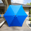 ASTELLA 9-FT STEEL NO-TILT MARKET PATIO UMBRELLA - BLUE ASTELLA 9-FT STEEL NO-TILT MARKET PATIO UMBRELLA - BLUE