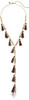 REBECCA MINKOFF MULTI TASSEL Y-SHAPED NECKLACE - GOLD New REBECCA MINKOFF MULTI TASSEL Y-SHAPED NECKLACE - GOLD New