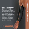 TOMMIE COPPER COMPRESSION ARM SLEEVE JOINT PAIN RELIEF SMALL/MEDIUM - BLACK