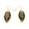 THE SAK MEDIUM STONE DROP EARRINGS NATURAL ONE SIZE - GOLD/NATURAL New
