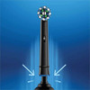 ORAL-B CROSSACTION ELECTRIC TOOTHBRUSH REPLACEMENT, BRUSH HEAD REFILLS - BLACK