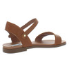 STEVE MADDEN WOMEN'S DINA FLAT SANDAL - SIZE: WOMEN'S 6.5 - TAN LEATHER New