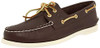 SPERRY WOMEN'S AUTHENTIC ORIGINAL BOAT SHOES - SMOOTH BROWN - SIZE 10