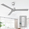 PARROT UNCLE 52 IN. INDOOR MODERN CEILING FAN WITH REMOTE CONTROL - WHITE