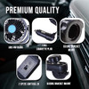 ZONETECH CAR COOLING AIR FAN 12V- DUAL HEAD - BLACK 1 PACK