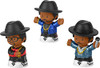 LITTLE PEOPLE COLLECTOR RUN DMC, SET OF 3 FIGURES STYLED LIKE THE ICONIC HIP HOP New