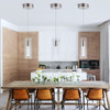LEADTEK 3 Pack Pendant Lights Kitchen Island Light Brushed Nickel LEADTEK 3 Pack Pendant Lights Kitchen Island Light Brushed Nickel