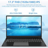 SGIN 17.3" FHD Laptop Intel Celeron N3350 4GB 128GB Linux