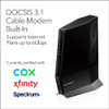 NETGEAR NIGHTHAWK CABLE MODEM AND WIFI 6 ROUTER COMBO CAX80 - BLACK NETGEAR NIGHTHAWK CABLE MODEM AND WIFI 6 ROUTER COMBO CAX80 - BLACK
