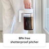 TAKEYA TRITAN COLD BREW COFFEE MAKER AIRTIGHT PITCHER 1 QUART 10312 - STONE