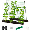 Lalahoni Cucumber Trellis, 4ft x 4ft Metal A-Frame Garden Trellis Climbing Plant