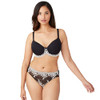 WACOAL WOMEN'S EMBRACE LACE CONTOUR BRA 36C - BLACK New