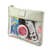 FULTON BAG CO. LEATHERETTE SNACK POUCH SACK 2PK - PEACHES - MINT/PINK New
