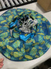 GENERIC BLUE AND YELLOW POOL BASKETBALL FLOATY - BLUE/YELLOW