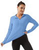 FKEEP WOMEN'S POLO SHIRTS LONG SLEEVE UPF 50+ TENNIS GOLF WOMEN S BLUE New FKEEP WOMEN'S POLO SHIRTS LONG SLEEVE UPF 50+ TENNIS GOLF WOMEN S BLUE New
