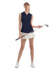 FKEEP Women's Sleeveless Polo Golf Tennis Shirt Tank Tops V-Neck MIDNIGHT BLUE M FKEEP Women's Sleeveless Polo Golf Tennis Shirt Tank Tops V-Neck MIDNIGHT BLUE M