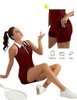 Fkeep Women's Golf Tennis Activewear Zipper V Neck With Shorts And Pocket New Fkeep Women's Golf Tennis Activewear Zipper V Neck With Shorts And Pocket New